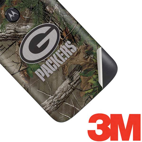 NFL Green Bay Packers Realtree Xtra Green Camo Moto E5 Play Skin